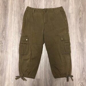 Lauren Ralph Lauren Women's Size 10 Cargo Pants Y2K Army Green Pocket Capris